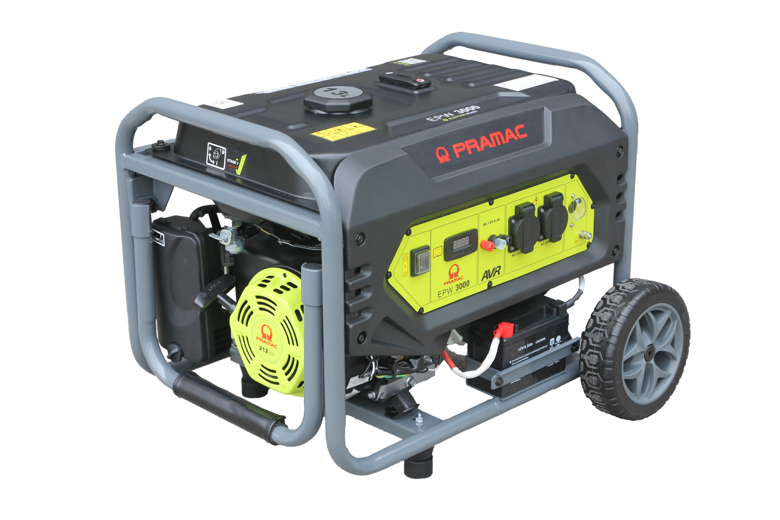 gallery-6 Gerador a gasolina com AVR arranque elétrico 2900W/2700W Pramac EPW3000 - Image 1